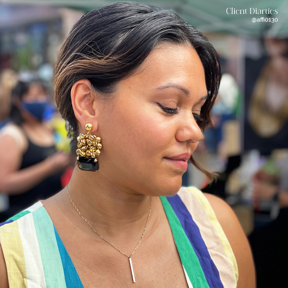 Gold Ghungroo Drop Earrings