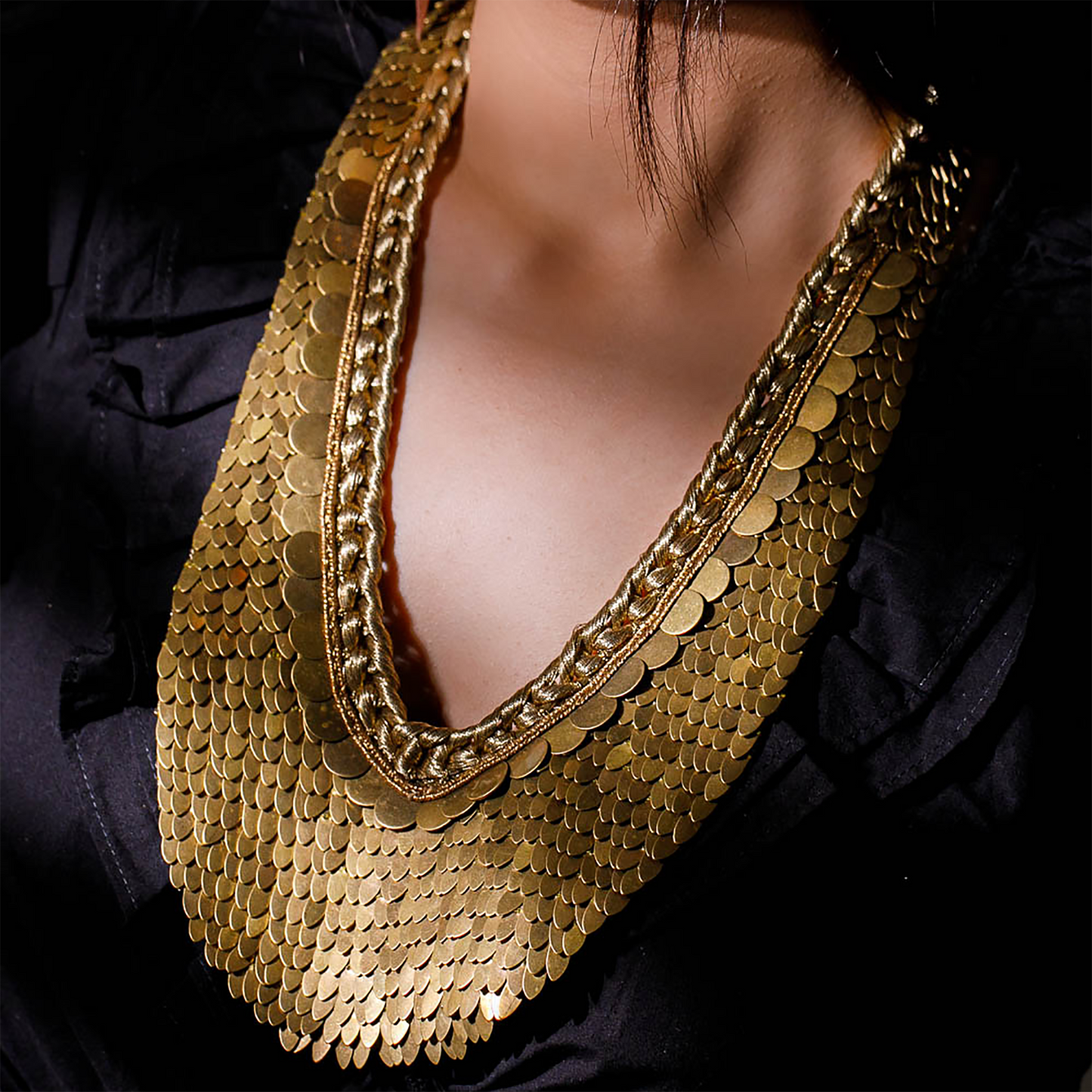 Cleopatra Gold Statement Necklace