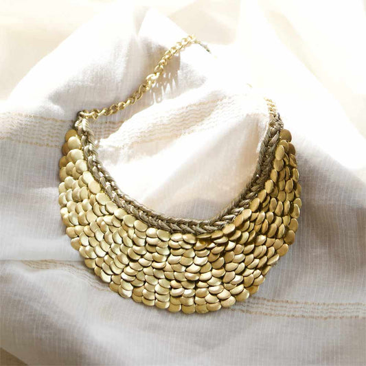 Cleopatra Bib Necklace - Champagne Bubbles (pre-order)