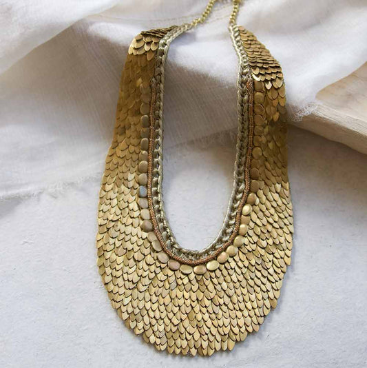 Cleopatra Gold Statement Necklace