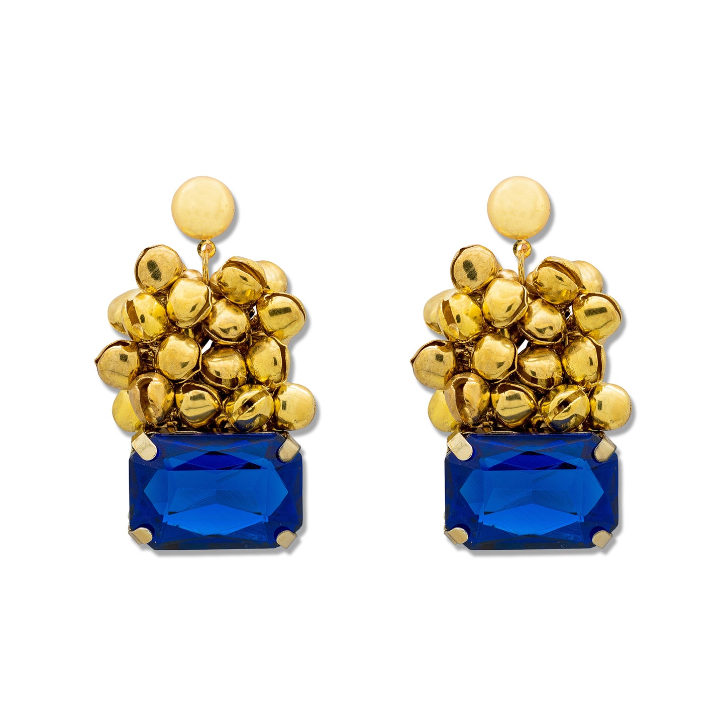 Gold Ghungroo Drop Earrings
