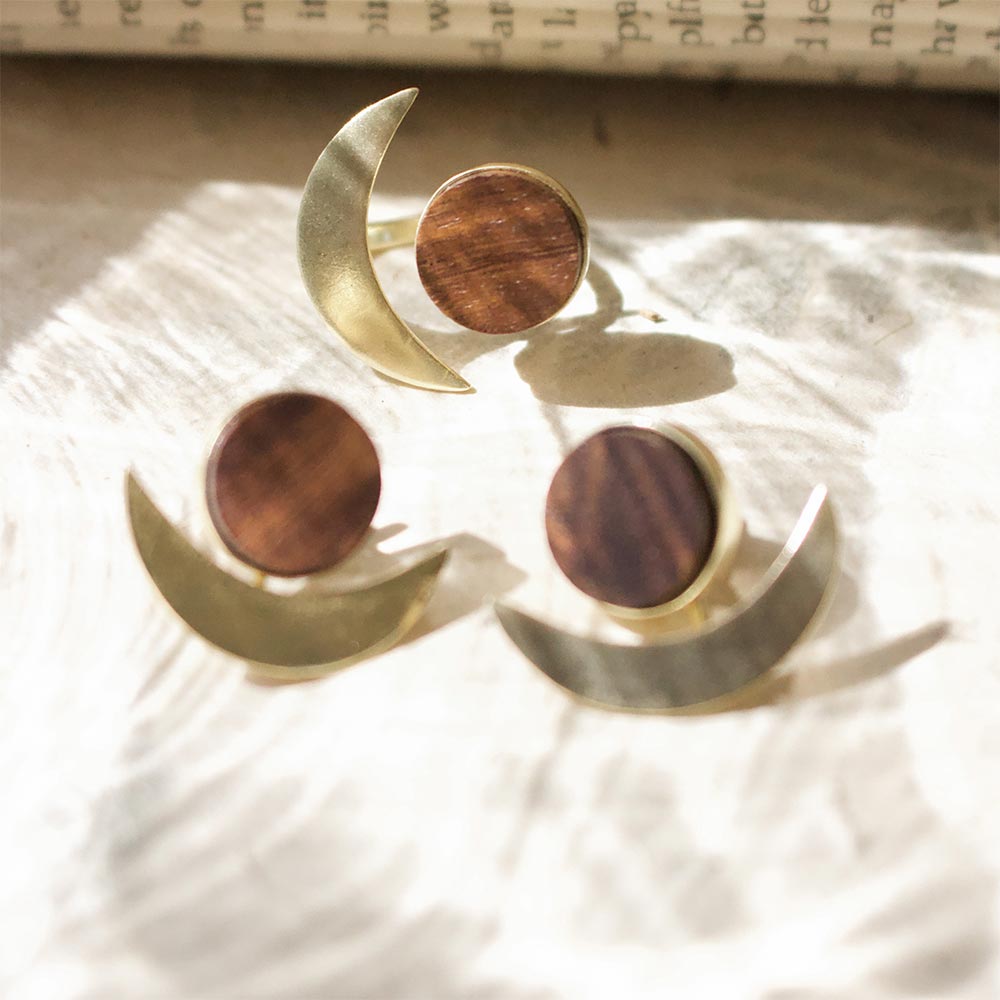 Phases of the Moon - Stud Earrings