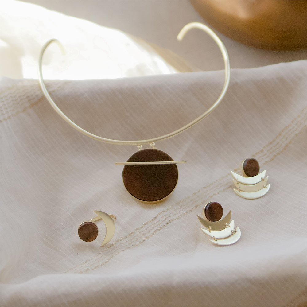 Phases of the Moon Earrings - Long