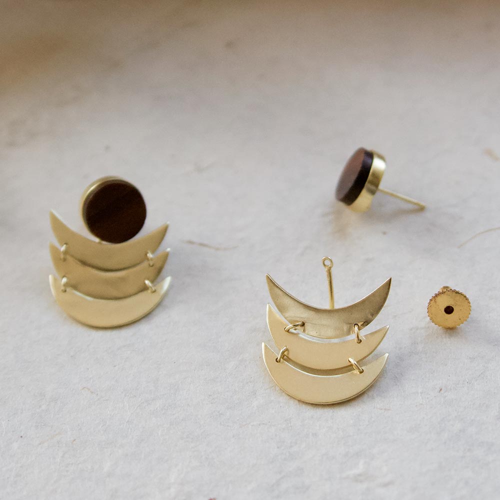 Phases of the Moon - Dangle Earrings